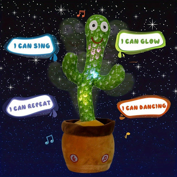 Talking And Dancing Cactus Baby Toy with Lighting|Recording 15 Seconds