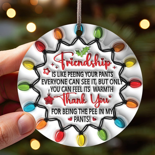 🔥CHRISTMAS PRE-SALE 50% OFF🎁BESTIES CHRISTMAS ROUND ORNAMENT