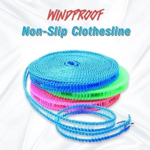 (🔥HOT SALE NOW - 49% OFF)Windproof Non-Slip Clothesline(32 ft)