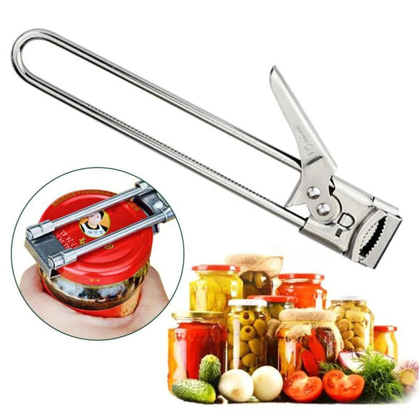 Adjustable Jar & Bottle Opener Multifunctional Stainless Steel Can Opener