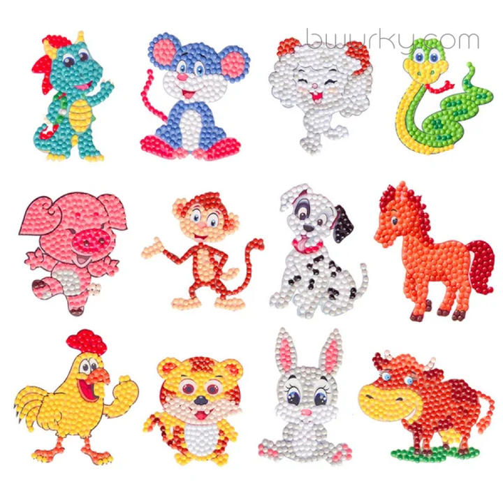 (Last Day Promotion - Save 48% Off) Diamond Painting Stickers Kits Animals