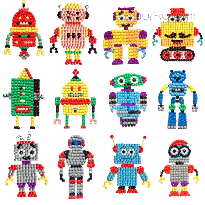 (Last Day Promotion - Save 48% Off) Diamond Painting Stickers Kits Robot