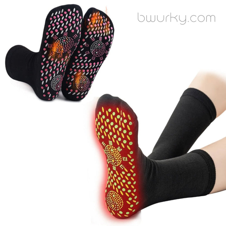 Tourmaline Acupressure Self-Heating Shaping Socks